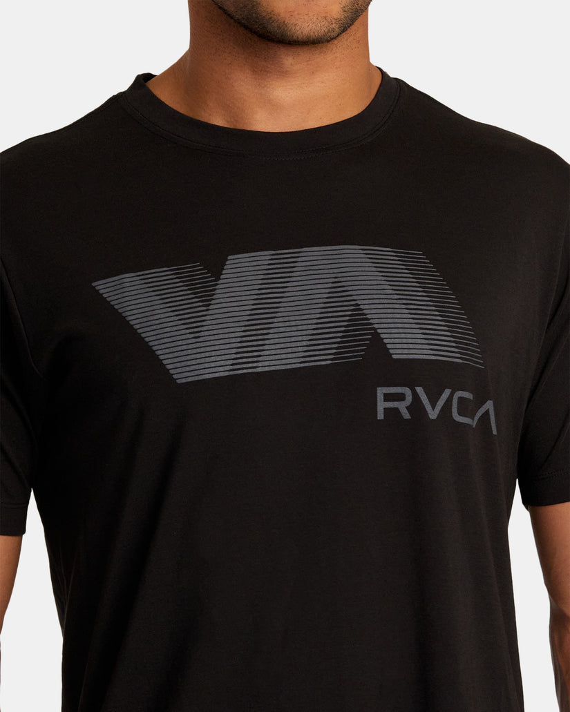 VA RVCA Blur Tee - Black 2