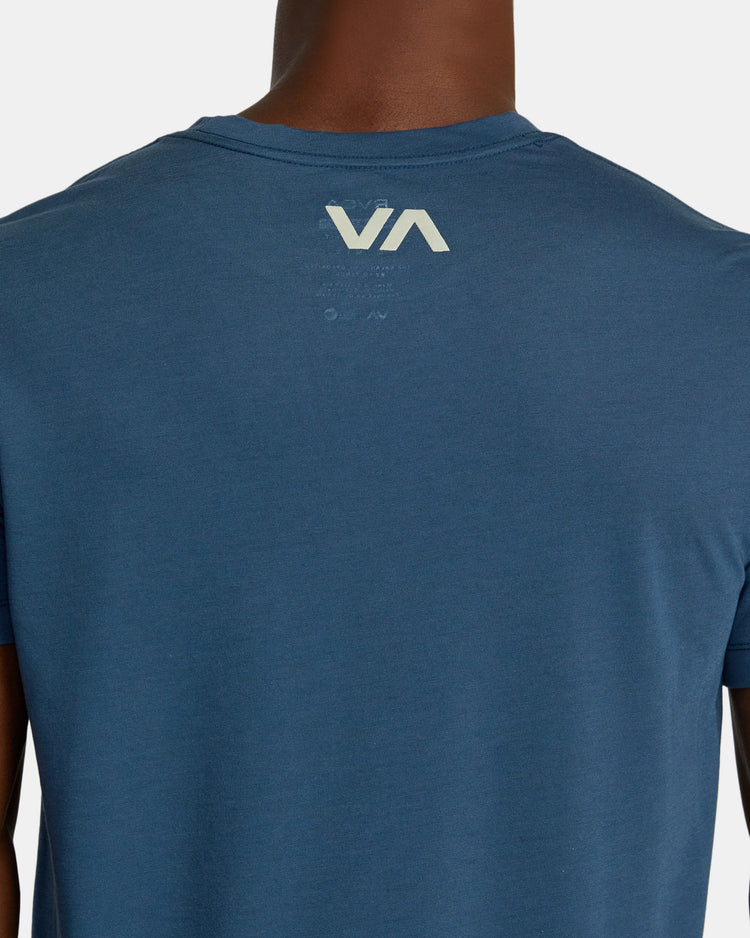 VA RVCA Blur Tee - Petrol Blue