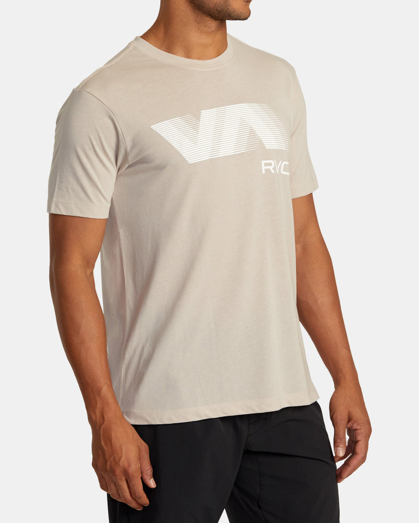 VA RVCA Blur Tee - Warm Grey