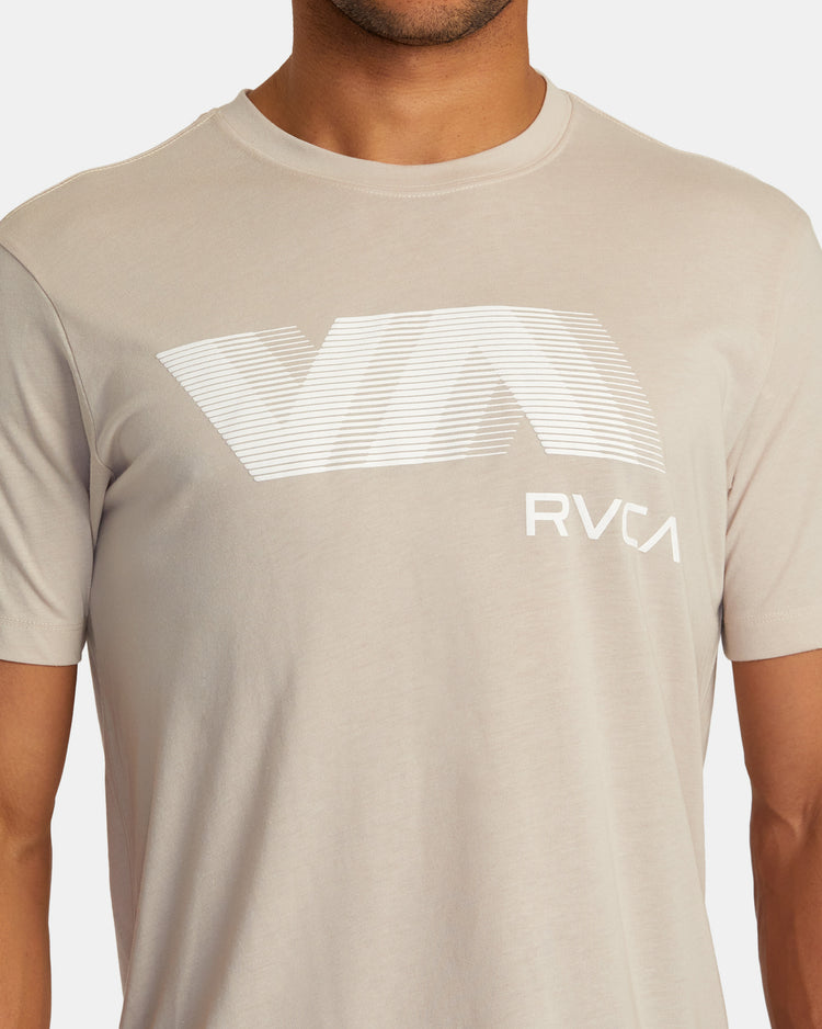 VA RVCA Blur Tee - Warm Grey