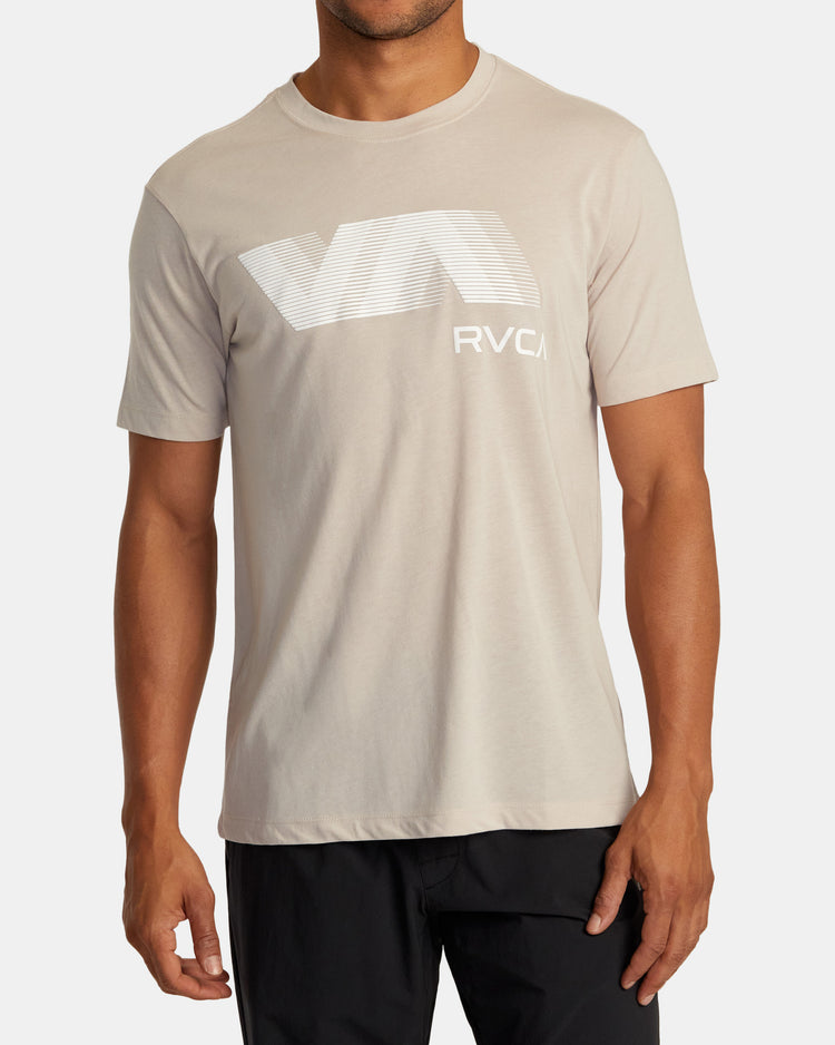 VA RVCA Blur Tee - Warm Grey