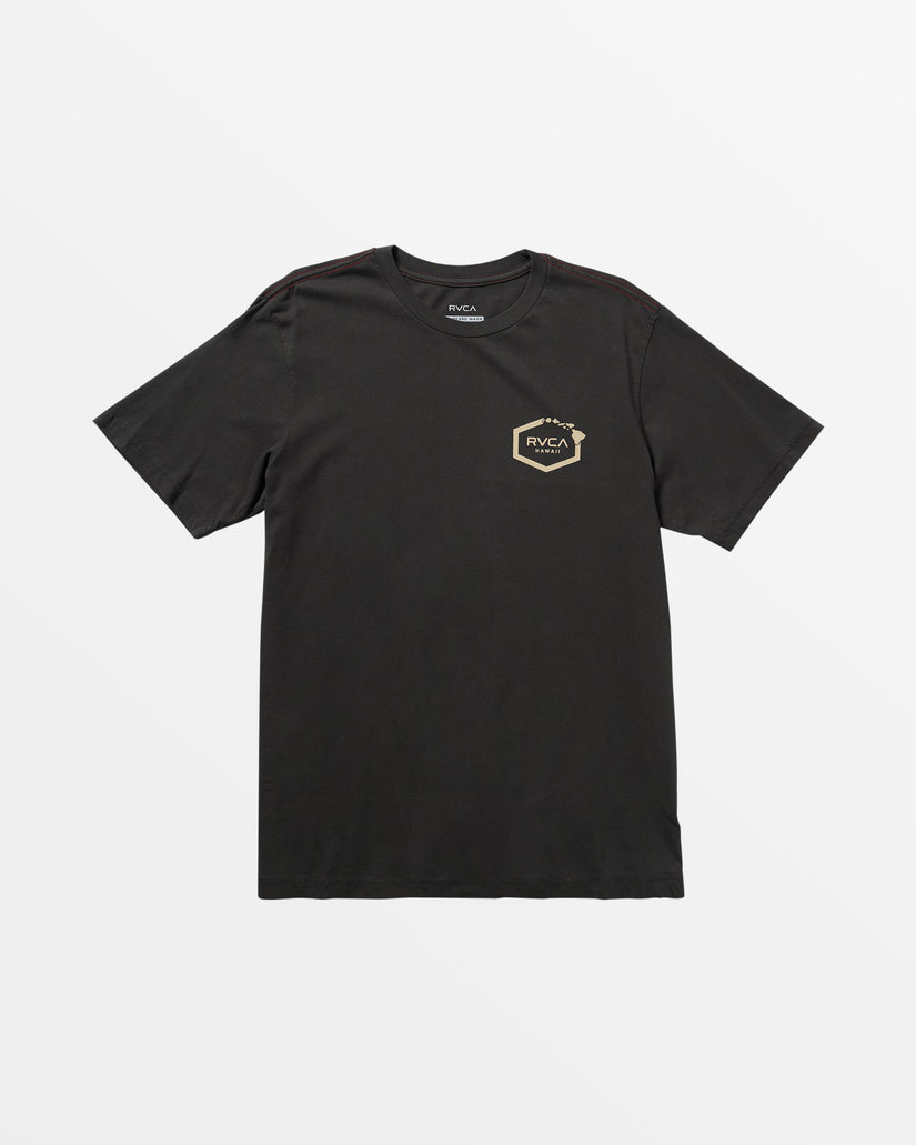 Island Hex Tee - Pirate Black