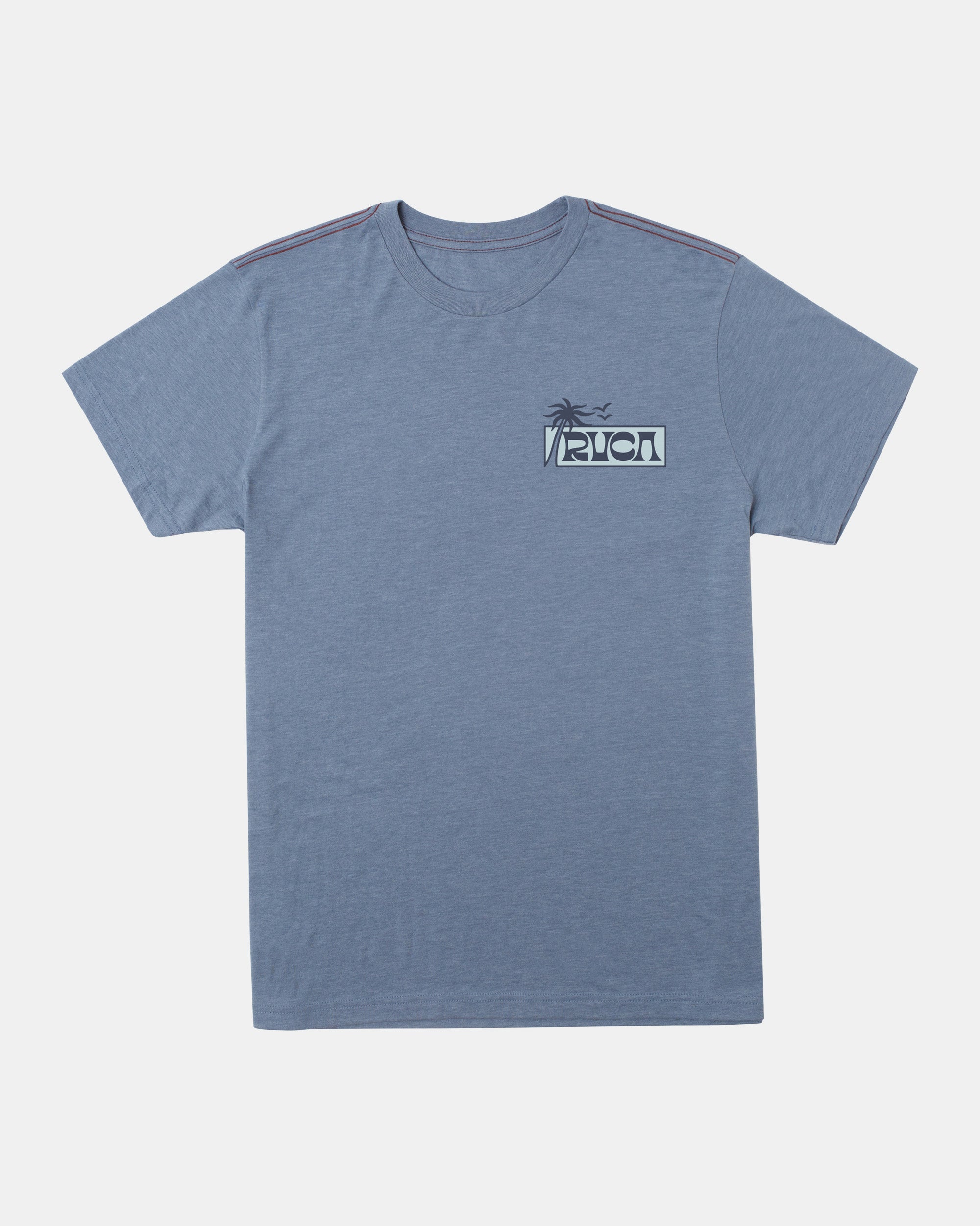 Palm Set T-Shirt - Industrial Blue – RVCA