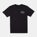 Oval Script Tee - Black