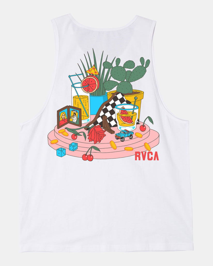 Luke P Tank Top - White