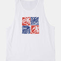 Fronds Tank Top - White