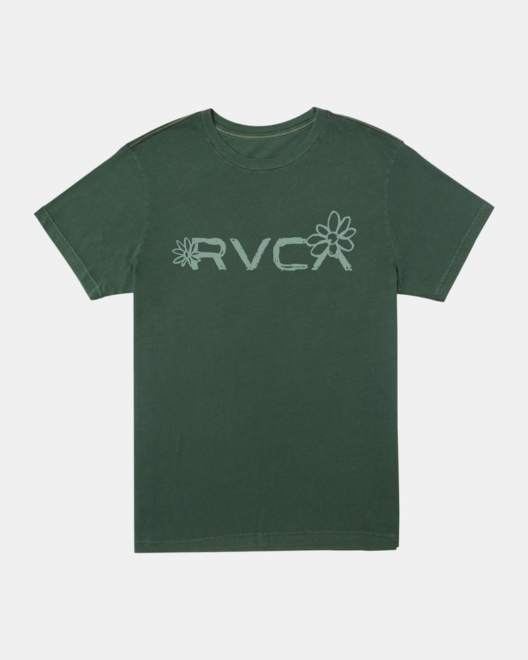 Big RVCA Bloom T-Shirt - College Green