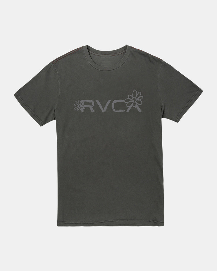 Big RVCA Bloom T-Shirt - Pirate Black