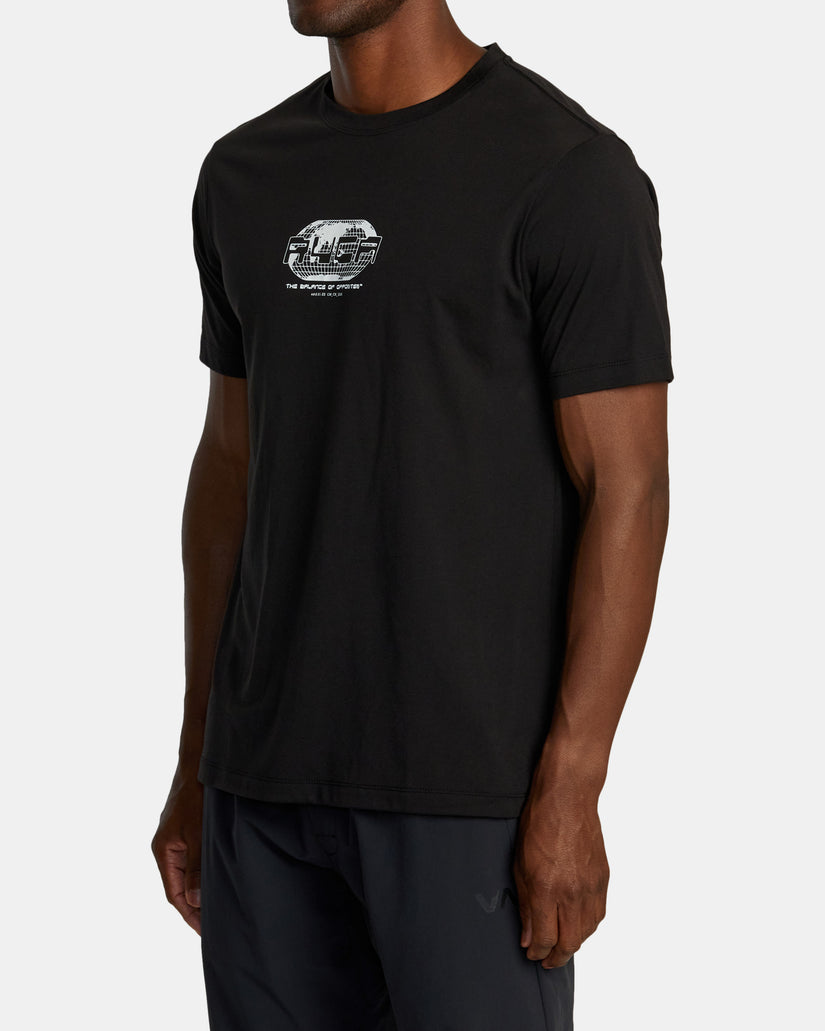 Global Digi Sport Tech Tee - Black