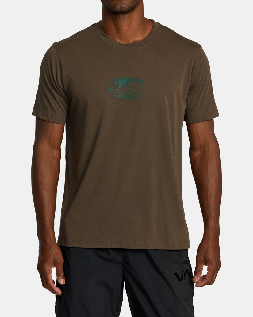 Global Digi Sport Tech Tee - Chocolate