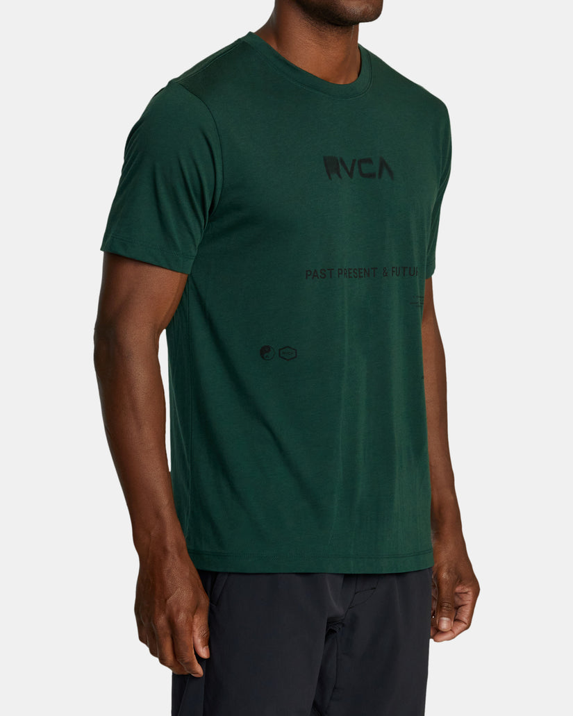 Radial Graph Sport Tech Tee - Forest