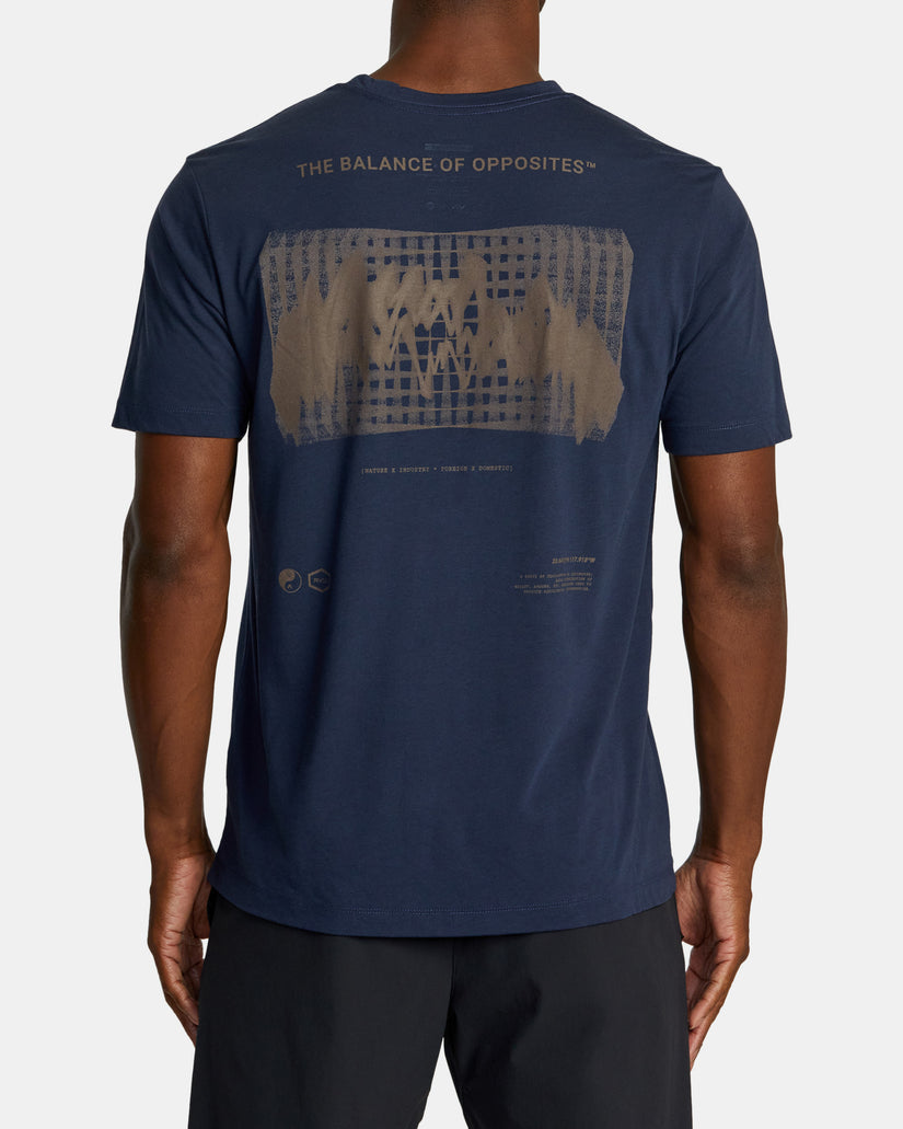 Radial Graph Sport Tech Tee - Navy