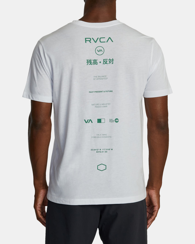 RVCA Credits Sport Tech Tee - White