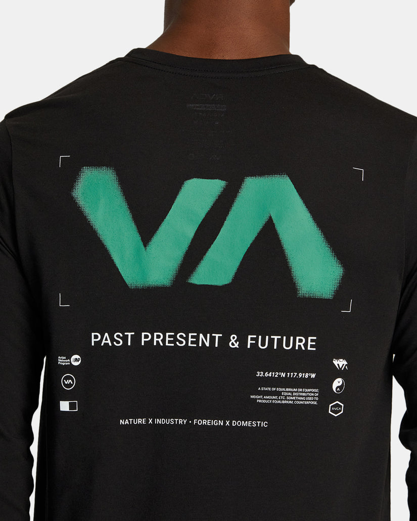 RVCA Radial Sport Tech Long Sleeve Tee - Black