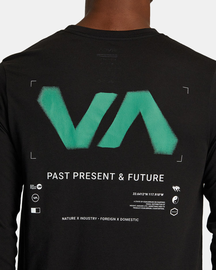 RVCA Radial Sport Tech Long Sleeve Tee - Black