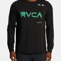 RVCA Radial Sport Tech Long Sleeve Tee - Black