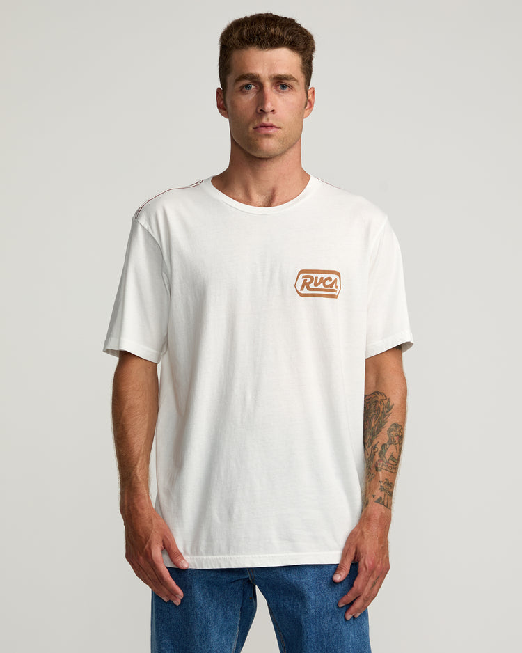 Station Tee - Antique White