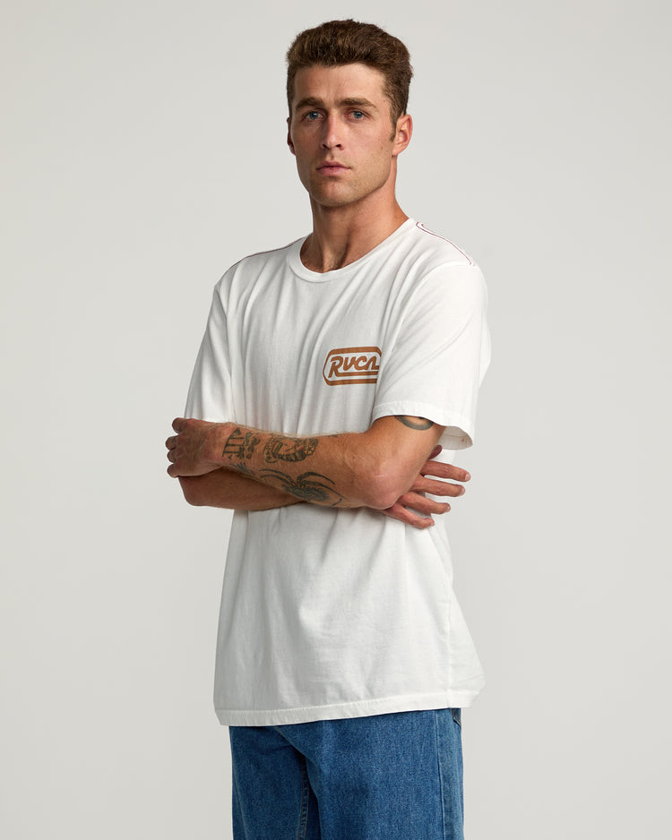 Station Tee - Antique White