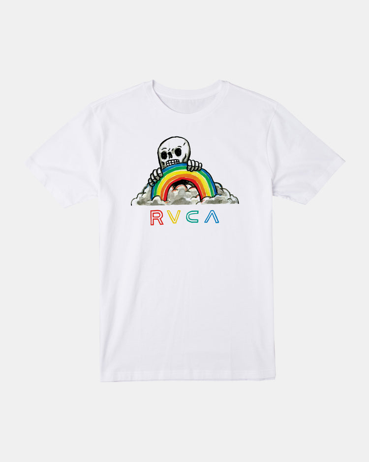 Rainbow Skulls Tee - White