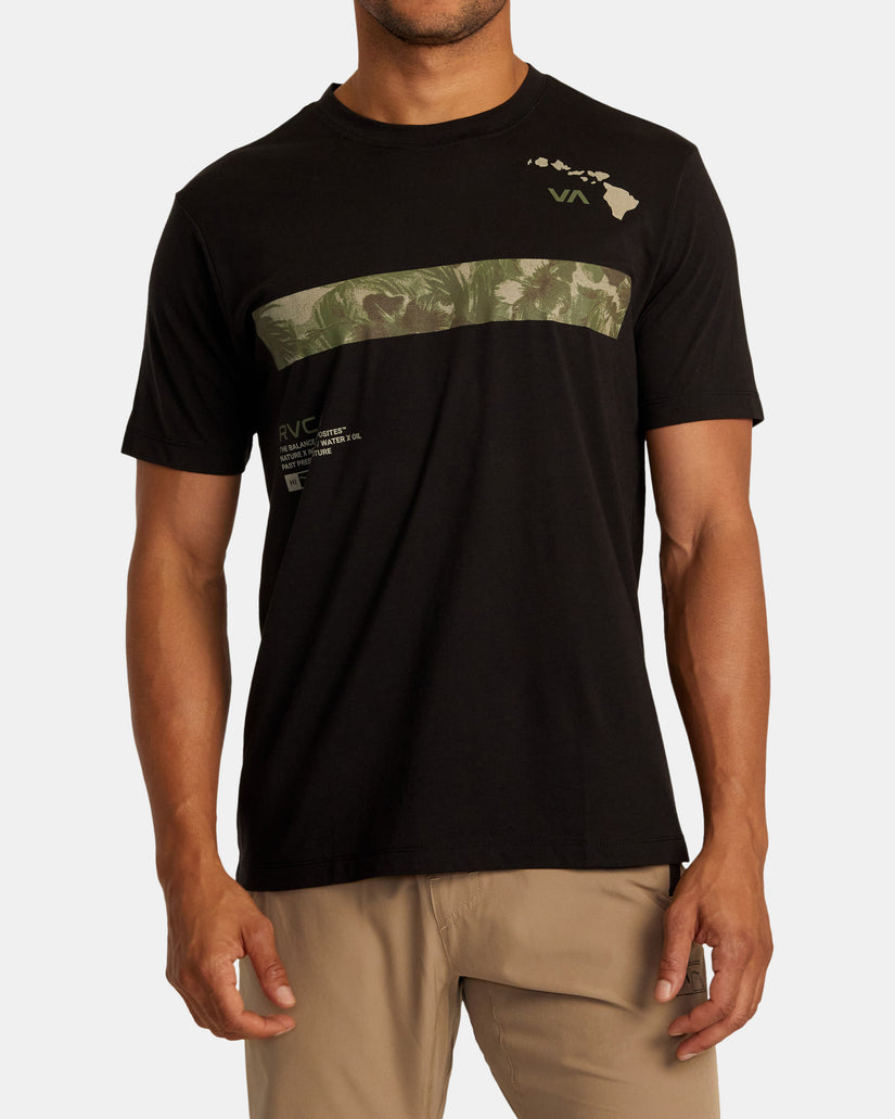 Hawaii Bar Tree Tee - Black