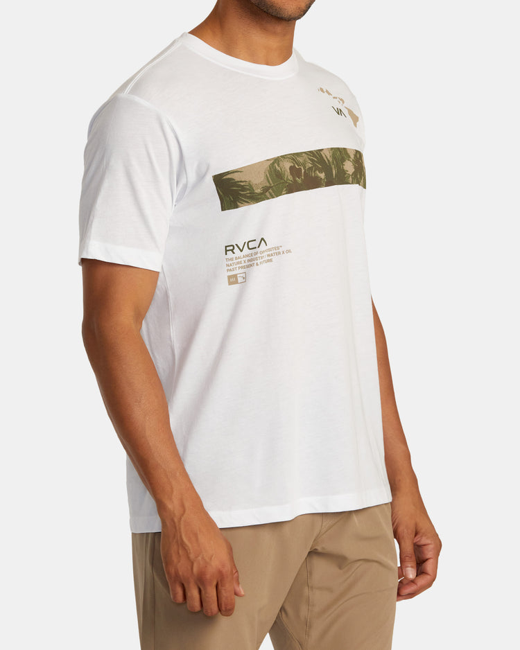 Hawaii Bar Tree Tee - White