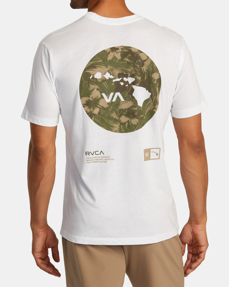 Hawaii Bar Tree Tee - White