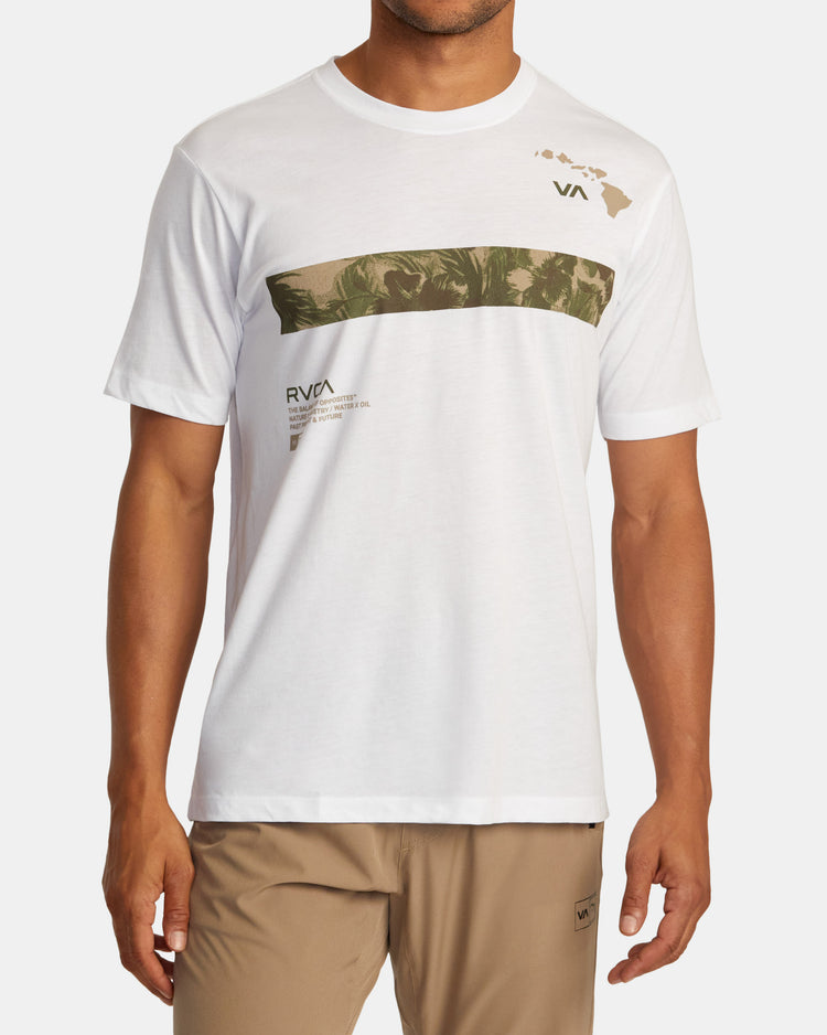 Hawaii Bar Tree Tee - White