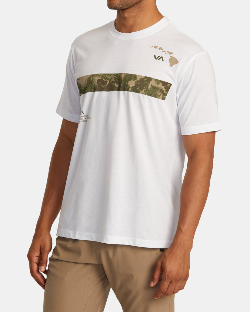 Hawaii Bar Tree Tee - White