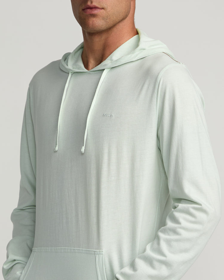 PTC Pigment Hooded Long Sleeve Tee - Light Blue