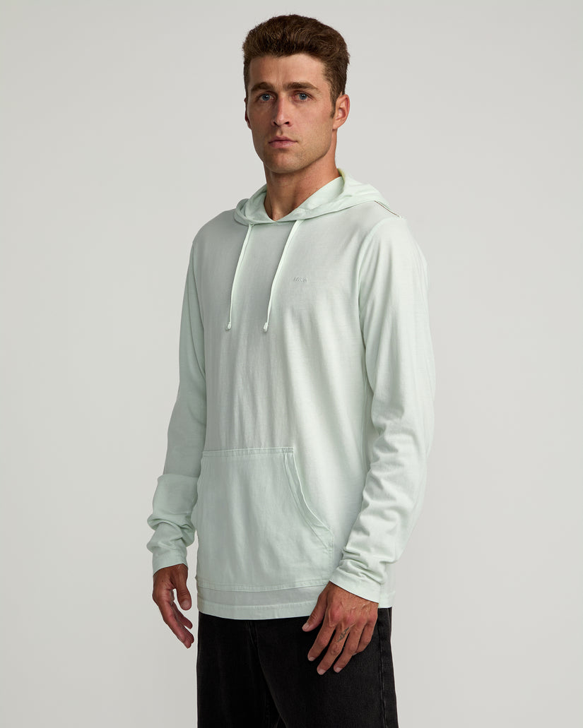 PTC Pigment Hooded Long Sleeve Tee - Light Blue