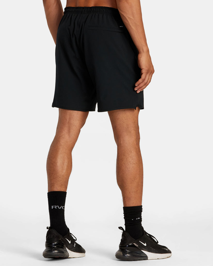 Yogger Stretch 17" Athletic Shorts - Black Multi