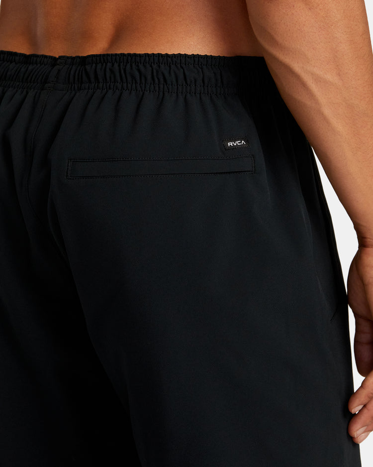 Yogger Stretch 17" Athletic Shorts - Black Multi