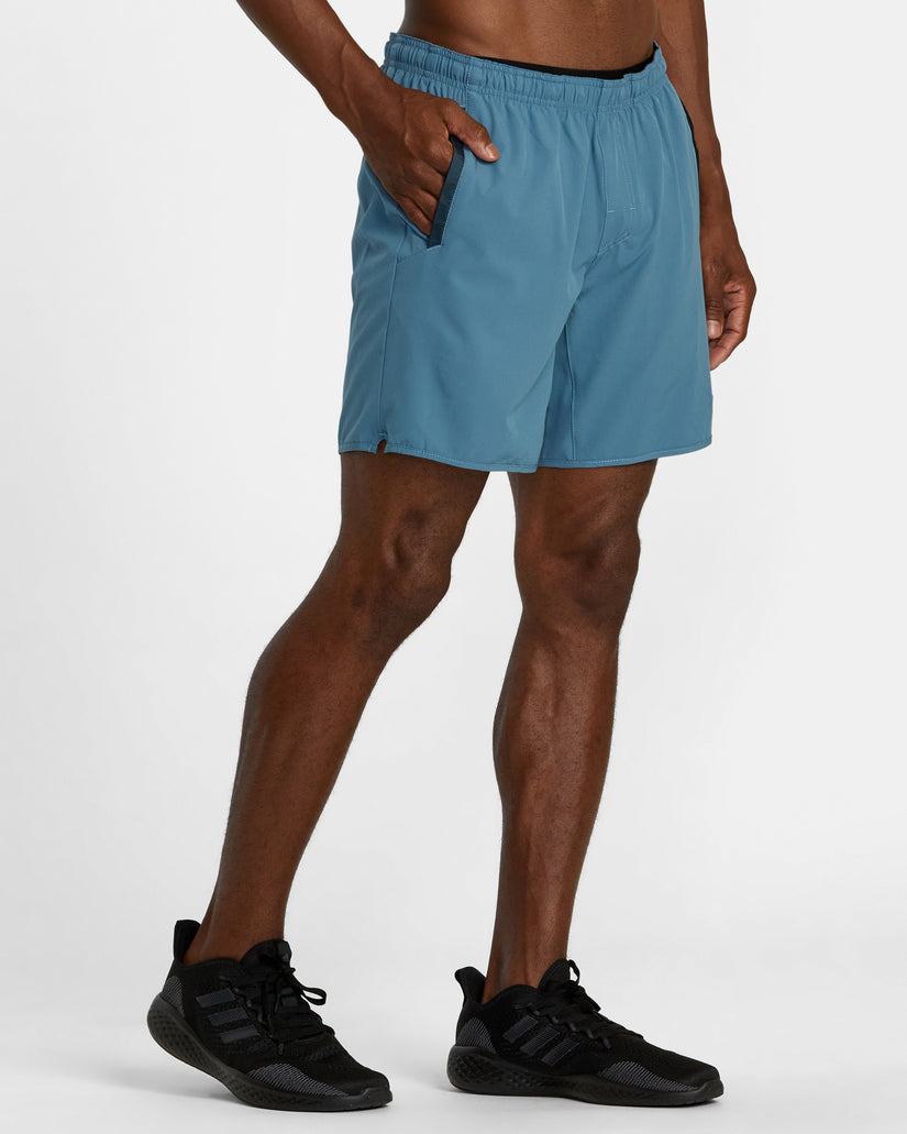 Yogger Stretch 17" Athletic Shorts - Glacier