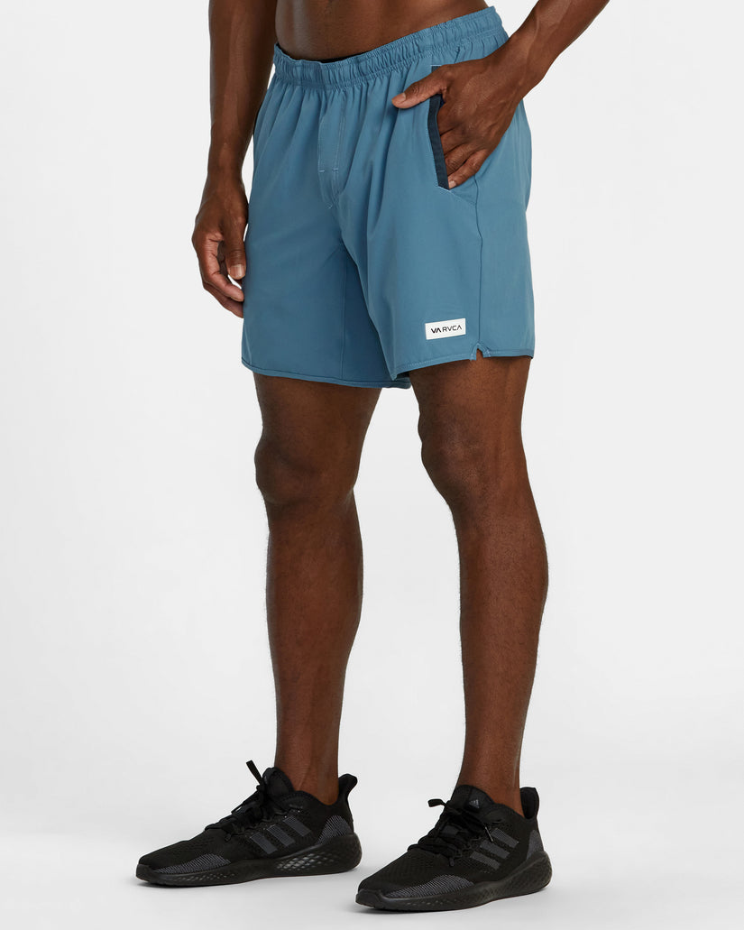 Yogger Stretch 17" Athletic Shorts - Glacier