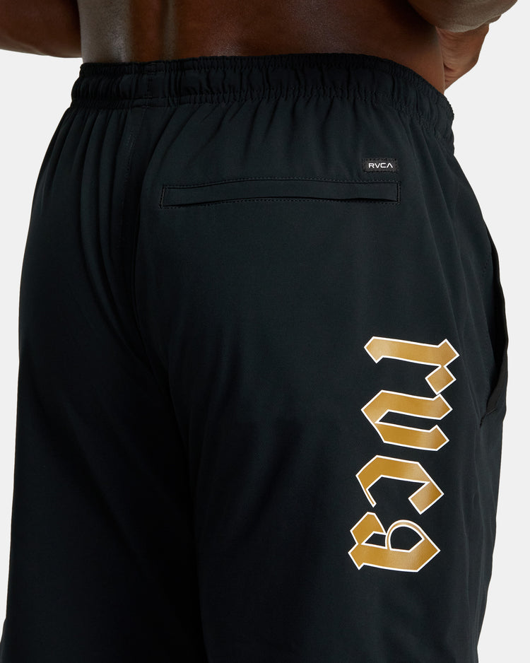 Yogger Stretch 17" Athletic Shorts - Black Arch