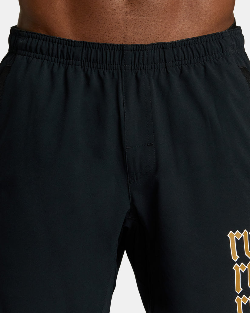 Yogger Stretch 17" Athletic Shorts - Black Arch