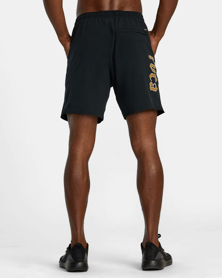 Yogger Stretch 17" Athletic Shorts - Black Arch