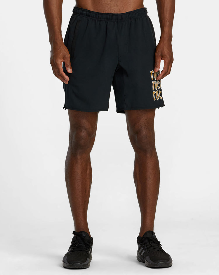 Yogger Stretch 17" Athletic Shorts - Black Arch