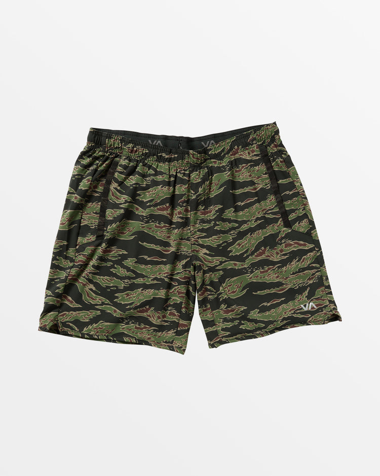 Yogger Stretch 17" Athletic Shorts - Tiger Camo