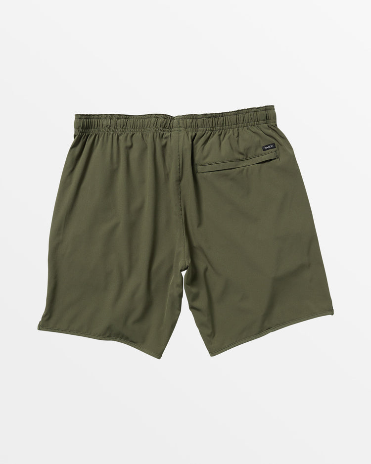 Yogger Stretch 17" Athletic Shorts - Olive