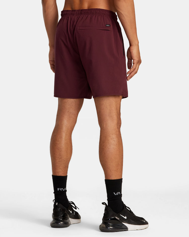 Yogger Stretch 17" Athletic Shorts - Plum