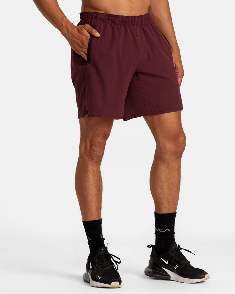 Yogger Stretch 17" Athletic Shorts - Plum