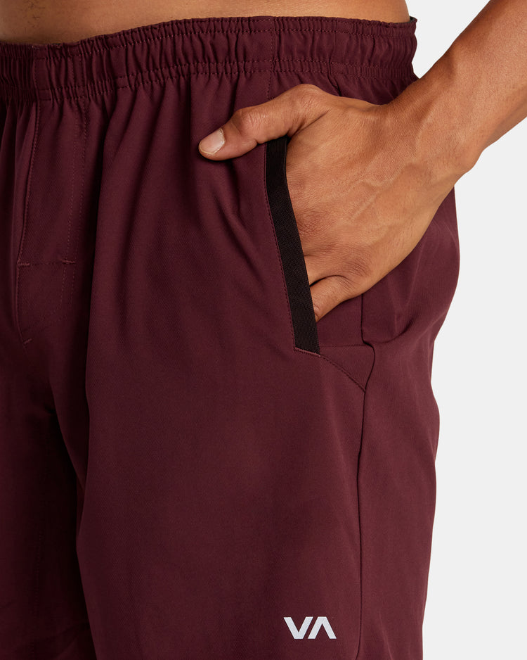 Yogger Stretch 17" Athletic Shorts - Plum