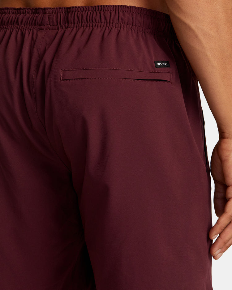 Yogger Stretch 17" Athletic Shorts - Plum