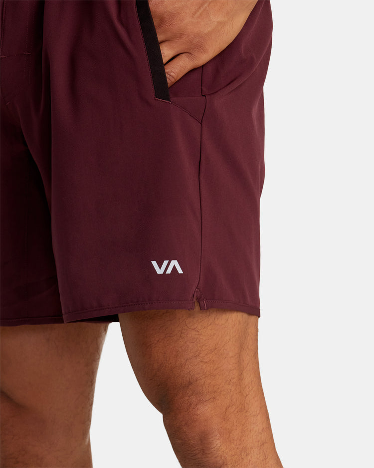 Yogger Stretch 17" Athletic Shorts - Plum