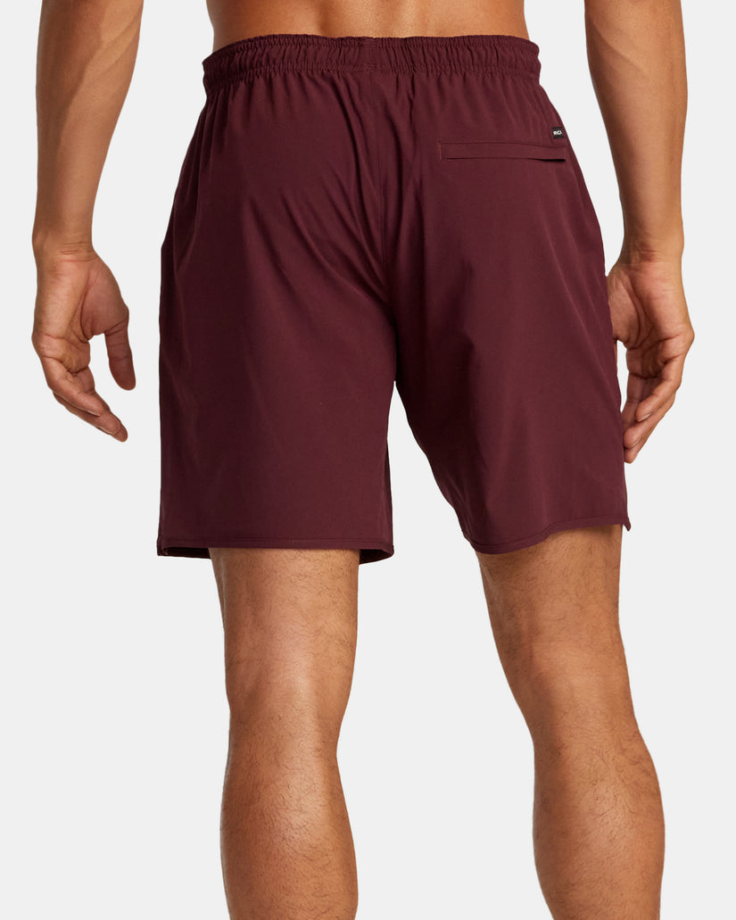 Yogger Stretch 17" Athletic Shorts - Plum