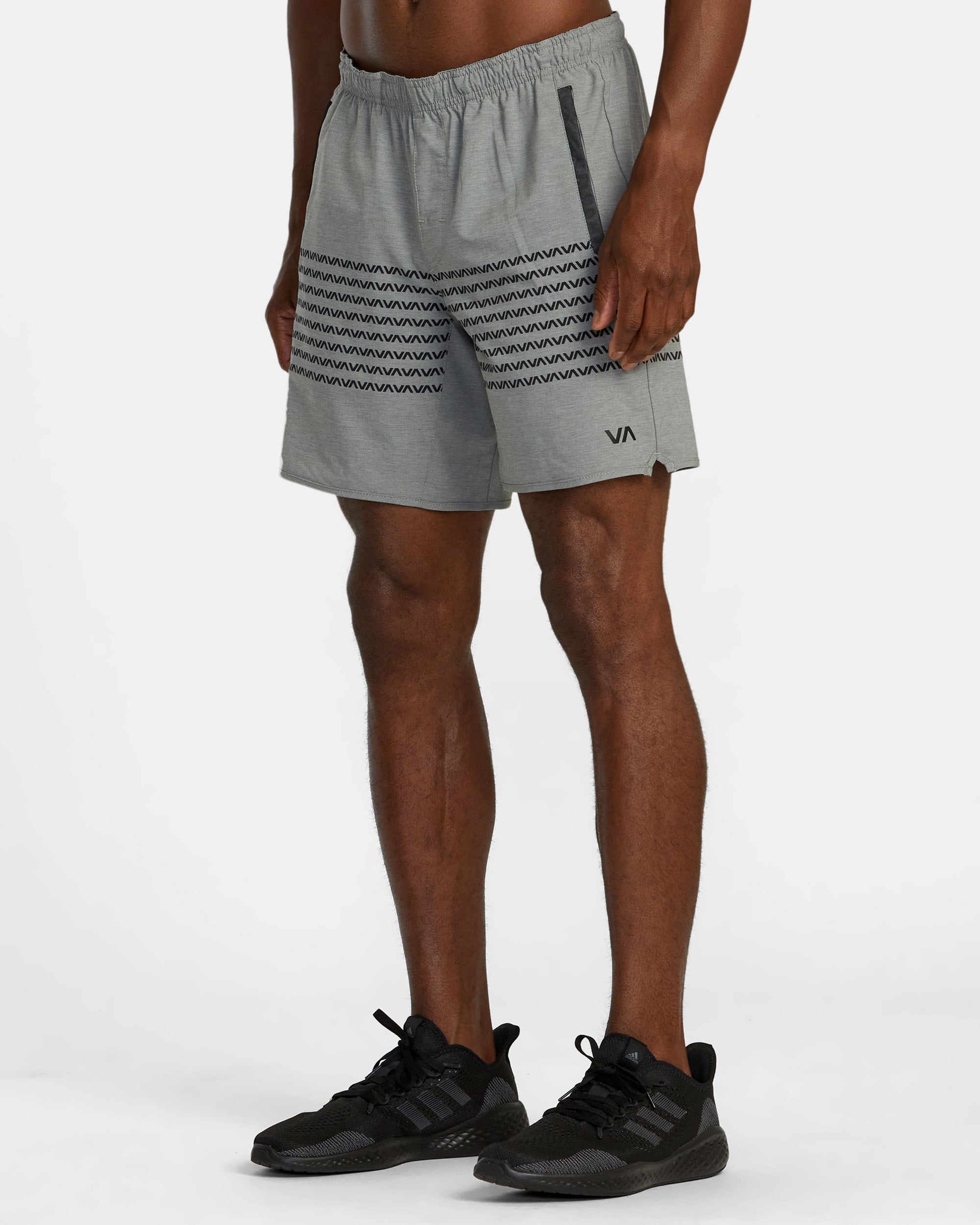 RVCA ATG Athletic Shorts 2024 - gray and black - New XXL