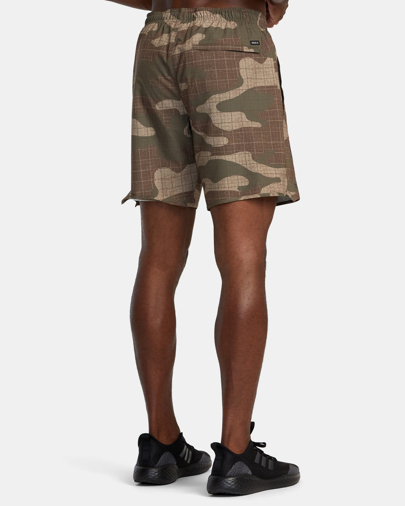 Yogger Stretch 17" Athletic Shorts - Desert Camo