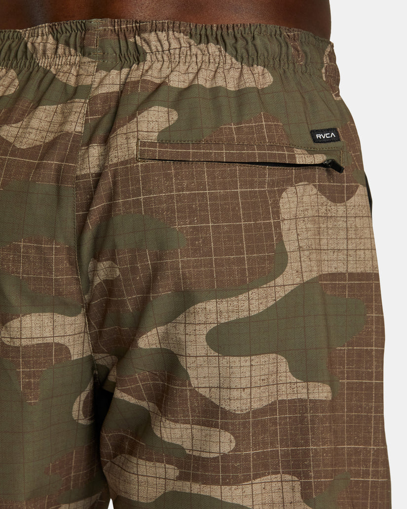 Yogger Stretch 17" Athletic Shorts - Desert Camo