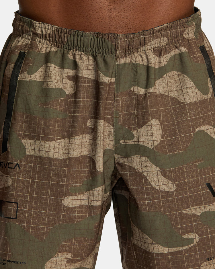 Yogger Stretch 17" Athletic Shorts - Desert Camo